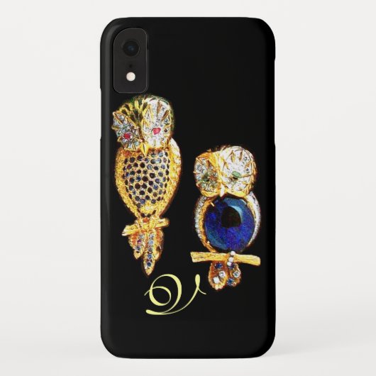 Coques Case-Mate iPhone OWLS JEWEL, Or, Sapphire Bleu, Topaz (Dos)