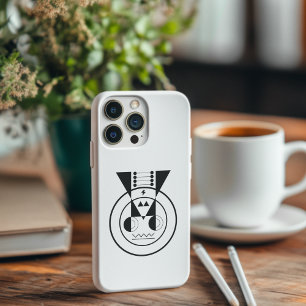 Coque Pour iPhone 14 Ox Zodiac - Symbole Ushi en style géométrique