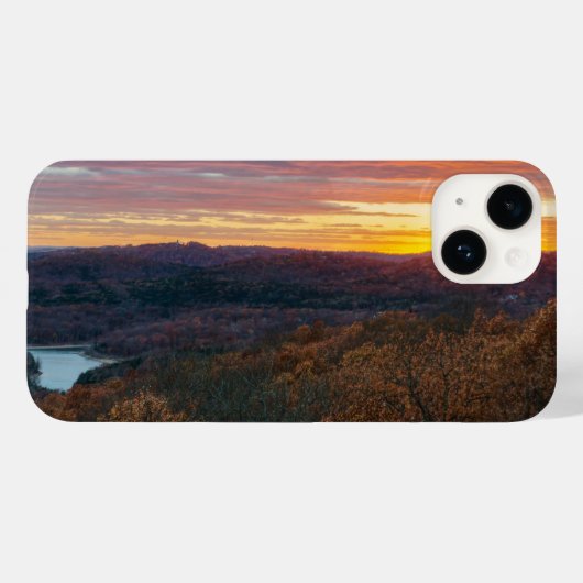 Coques Case-Mate iPhone Ozark Mounts Coucher de soleil d'automne (Verso (horizontal))