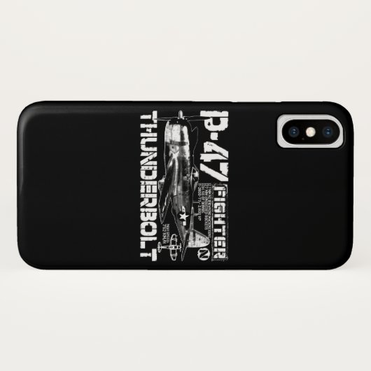 Coques Case-Mate iPhone P-47 Thunderbolt (Dos (Horizontal))