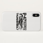 Coques Case-Mate iPhone P-47 Thunderbolt (Dos (Horizontal))