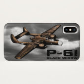 Coques Case-Mate iPhone P-61 Black Widow (Dos (Horizontal))