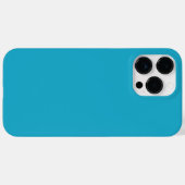 Coques Case-Mate iPhone Pacific Blue est l'un des meilleurs tons bleu uni  (Verso (horizontal))