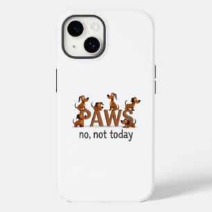 Coque Pour iPhone 14 Pack of Paws : Fun Dog Squad - "Non, pas aujourd'h