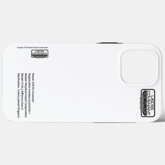 Coques Case-Mate iPhone Pacte USCSS (Verso (horizontal))