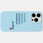 Coques Case-Mate iPhone Padel Phone Case-Personalize Word Vibe Sky Blue (Verso (horizontal))