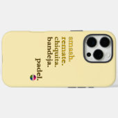 Coques Case-Mate iPhone Padel Phone Case-Personalize Word Vibe Yellow Gold (Verso (horizontal))