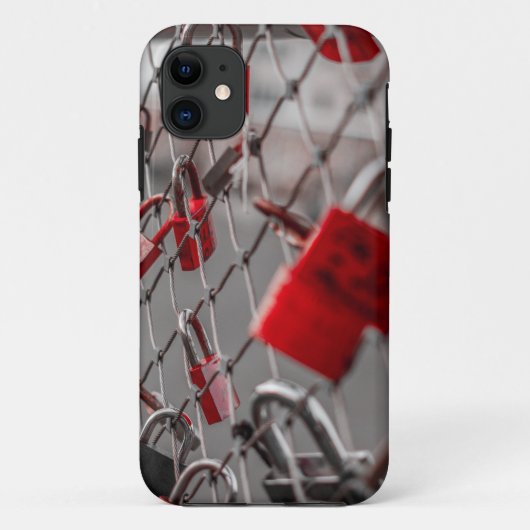 Coques Case-Mate iPhone Padlocks Red Love (Dos)