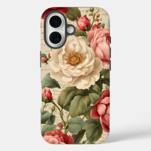 Coques iPhone 16 Page Journal du Rose vintage