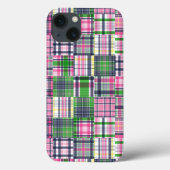 Coques Case-Mate iPhone Paie été rose Madras Patchwork (Verso)