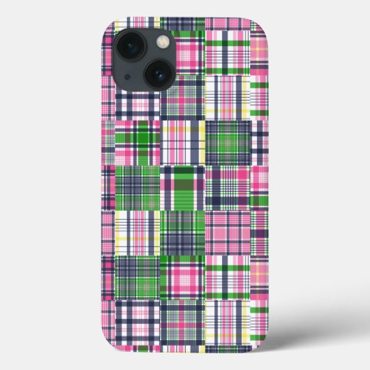 Coques Case-Mate iPhone Paie été rose Madras Patchwork (Verso)