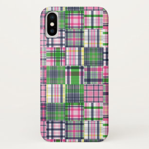 Case-Mate iPhone Case Paie été rose Madras Patchwork