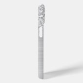 Coques Case-Mate iPhone Pailleté Argent Clair Signature Glam (Verso / Droite)