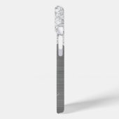 Coques Case-Mate iPhone Pailleté Argent Clair Signature Glam (Verso / Gauche)