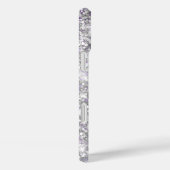 Coques Case-Mate iPhone Pailleté Argent Clair Violet Métallisé Féminin (Verso / Droite)