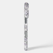 Coques Case-Mate iPhone Pailleté Argent Violet Clair Métallisé Féminin (Verso / Droite)