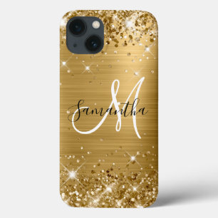 Case-Mate iPhone Case Pailleté Or Élégant Monogramme