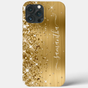 Case-Mate iPhone Case Pailleté Or Moderne Signature Féminine