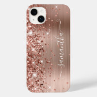 Pailleté Or Rose Glam Moderne Féminin Signature