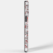 Coques Case-Mate iPhone Paillettes Argentées Feuille de Cuivre Moderne Sig (Verso / Droite)