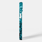 Coques Case-Mate iPhone Paillettes bleu aqua scintillent (Verso / Droite)