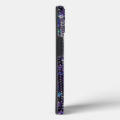 Coques Case-Mate iPhone Paillettes bleu violet | motif étincelant (Verso / Droite)