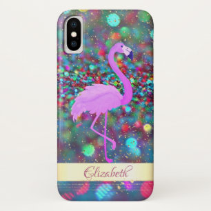 Case-Mate iPhone Case Paillettes Bokeh Confettis dorés,Flamant- Personn