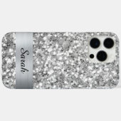 Coques Case-Mate iPhone Paillettes Carrées Brillant Strass Ruban (Verso (horizontal))