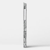 Coques Case-Mate iPhone Paillettes en argent motif transparent (Verso / Gauche)