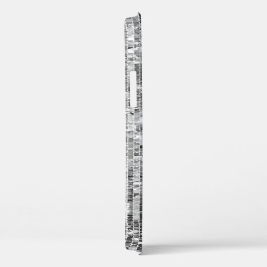 Coques Case-Mate iPhone Paillettes en argent motif transparent (Verso / Droite)