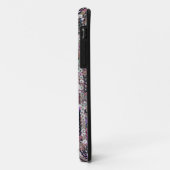 Coques Case-Mate iPhone Paillettes en argent rose | motif étincelant (Dos/Gauche)