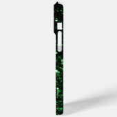 Coques Case-Mate iPhone Paillettes fausses vert foncé scintillent Votre te (Verso / Gauche)