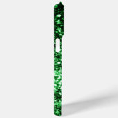 Coques Case-Mate iPhone Paillettes fausses vert foncé scintillent Votre te (Verso / Droite)