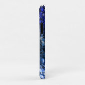 Coques Case-Mate iPhone Paillettes Fille Brillance Luxe Bleu Marine (Dos/Droite)