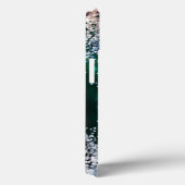 Coques Case-Mate iPhone Paillettes Girly Sweet 16 Étincelle Sarcelle (Verso / Droite)