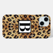 Coques Case-Mate iPhone Paillettes Glam Or Imprimé Léopard Guépard Noir (Verso (horizontal))