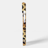 Coques Case-Mate iPhone Paillettes Glam Or Imprimé Léopard Guépard Noir (Verso / Gauche)