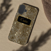 Coques Case-Mate iPhone Paillettes glamour or points scintillants