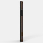 Coques Case-Mate iPhone Paillettes marron | Monogramme Initial Minimal Mod (Dos/Droite)