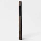 Coques Case-Mate iPhone Paillettes marron | Monogramme Initial Minimal Mod (Dos/Gauche)