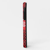 Coques Case-Mate iPhone paillettes rouges brillantes (Dos/Gauche)