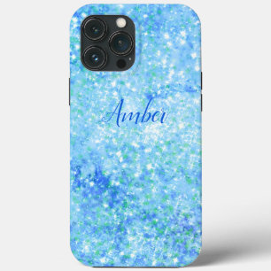 Case-Mate iPhone Case Paillettes scintillantes bleu bébé élégant