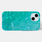 Coques Case-Mate iPhone Paillettes Turquoise (Verso (horizontal))
