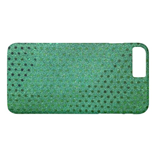 Coques Case-Mate iPhone Paillettes vertes (Dos (Horizontal))