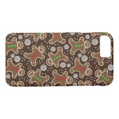 Coques Case-Mate iPhone Pains d'épices Brown Red Green Christmas (Dos (Horizontal))
