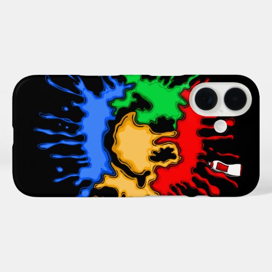 Coques Case-Mate iPhone Paint Tube Smile (Verso (horizontal))