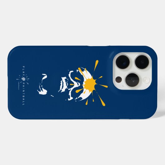 Coques Case-Mate iPhone Paintball Crâne (Verso (horizontal))