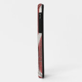 Coques Case-Mate iPhone Painted American Flag on Rustic Wood Texture (Dos/Gauche)