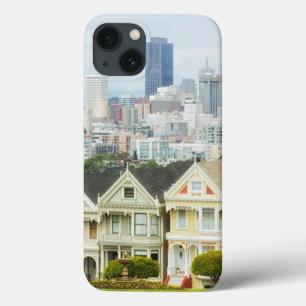Coques Pour iPhone Painted Ladies, Victorian houses and skyline
