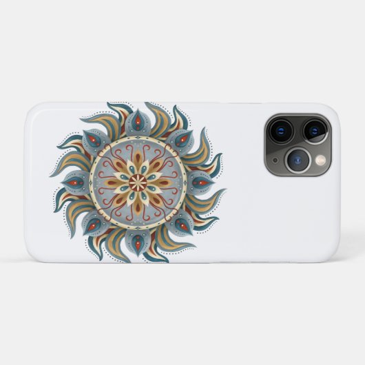 Coques Case-Mate iPhone Painterly Mandala (Dos (Horizontal))